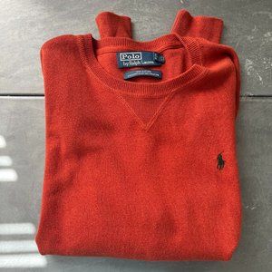 Polo Ralph Lauren Cotton Crewneck Sweater Orange